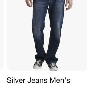 Silver Jeans Grayson Sz 36x30 Blue denim Easy fit